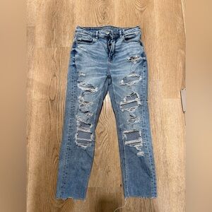 American Eagle Light Blue High-Rise Skinny Jeans